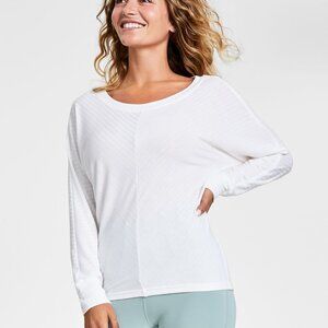 Jenni by Jennifer Moore Womens Super-Soft Long-Sleeve Top